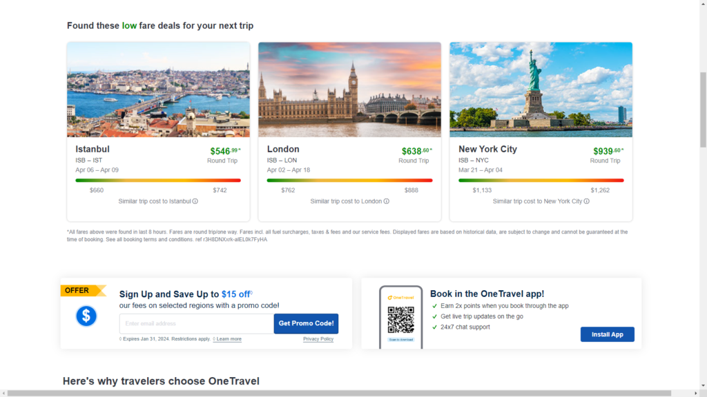 Score 50% OFF Your Next Adventure with OneTravel.com